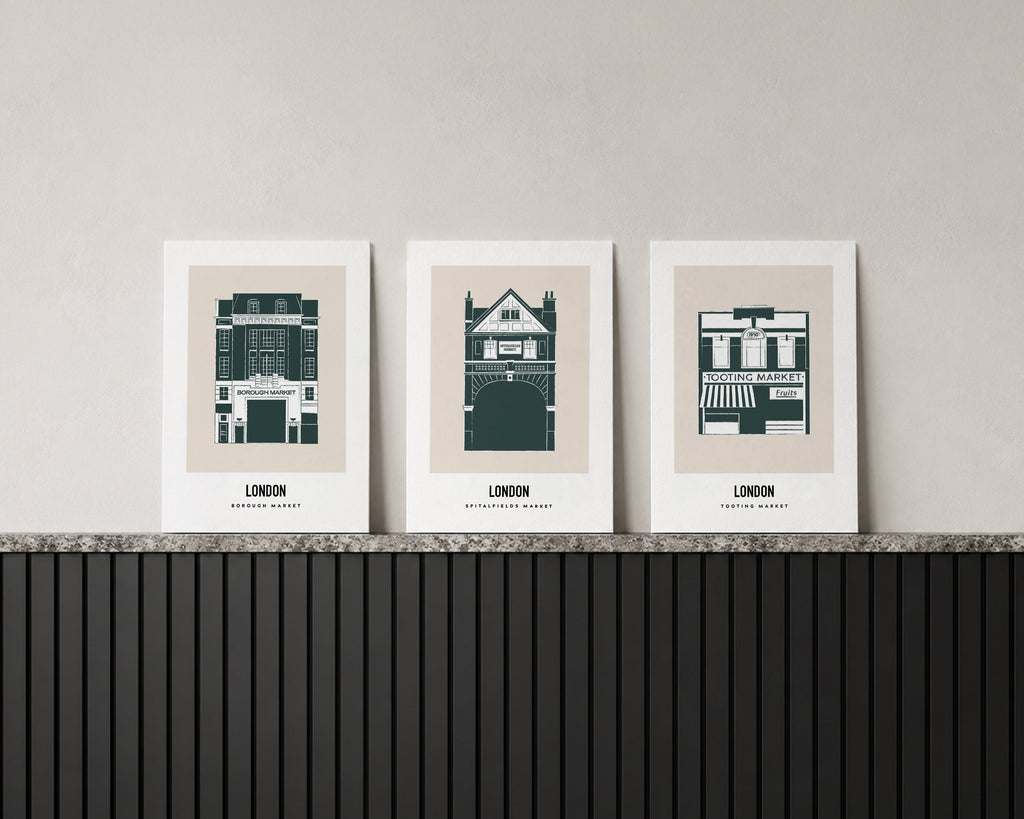 London Market Trio Art Print Bundle
