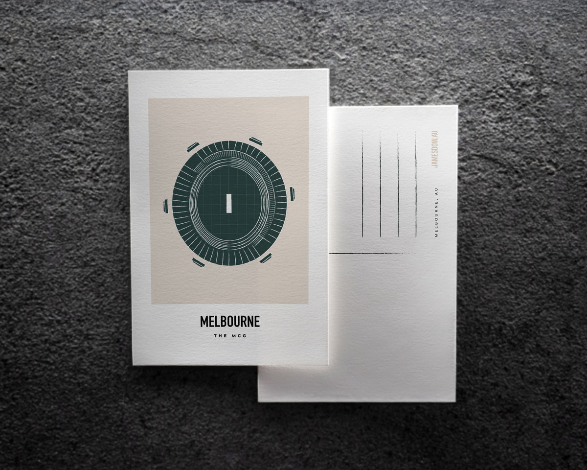 The MCG Melbourne Postcard Print