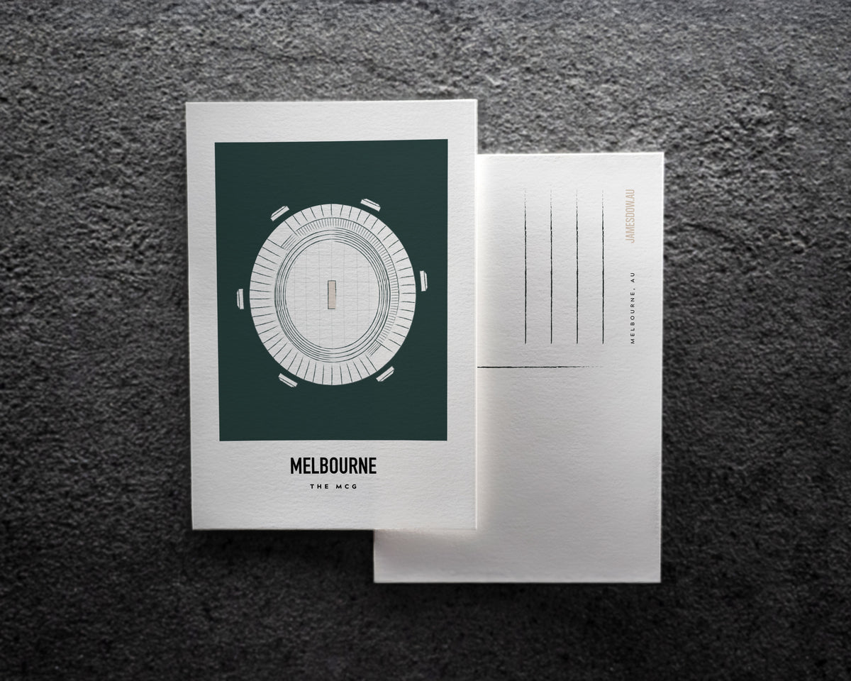 The MCG Melbourne Postcard Print