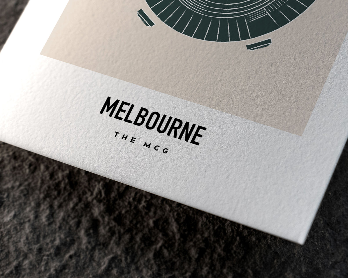 The MCG Melbourne Art Print