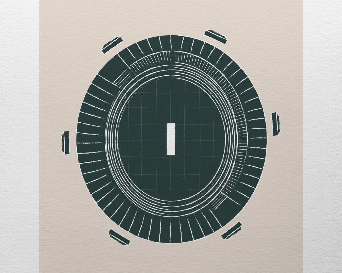 The MCG Melbourne Art Print