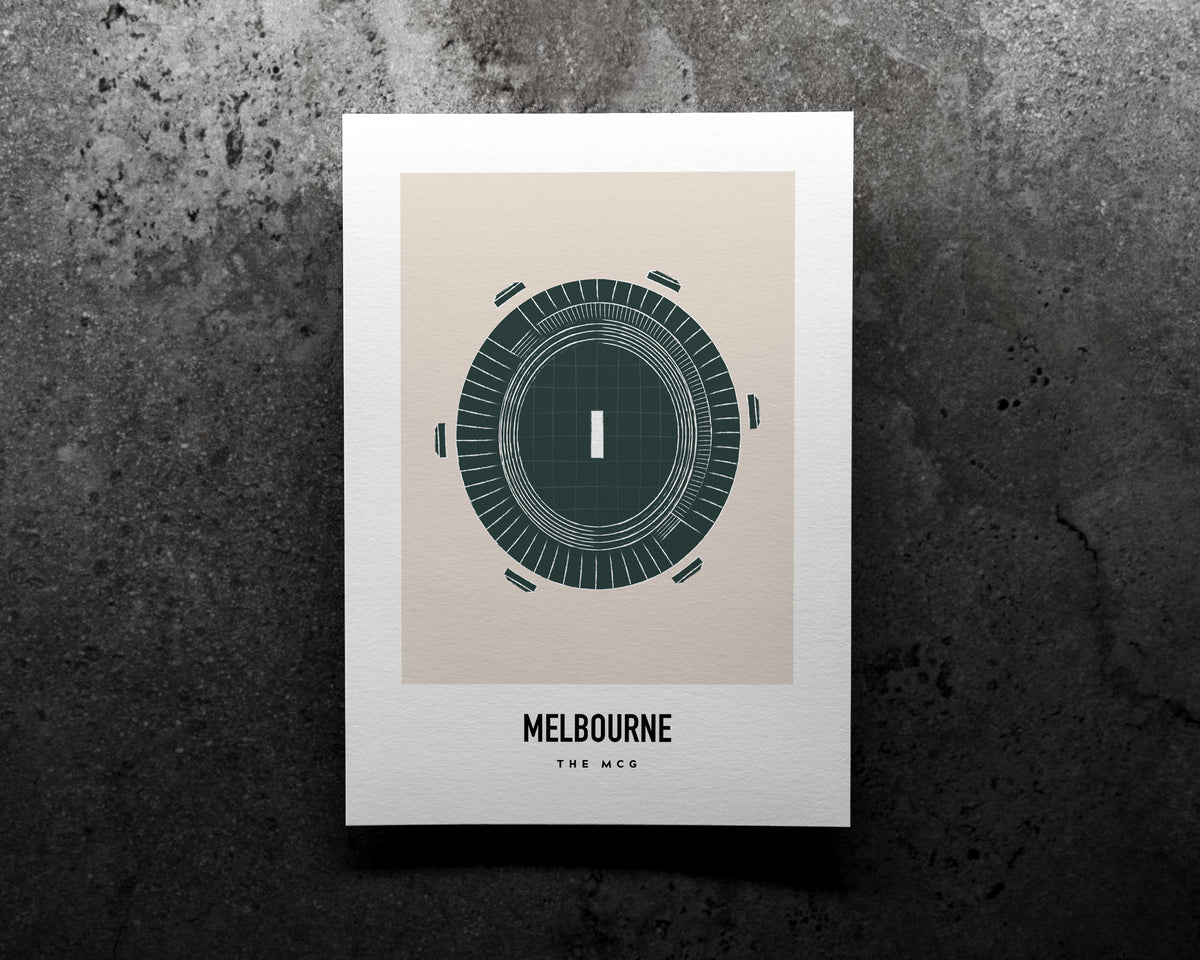 The MCG Melbourne Art Print
