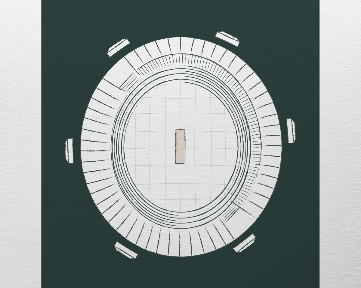 The MCG Melbourne Art Print