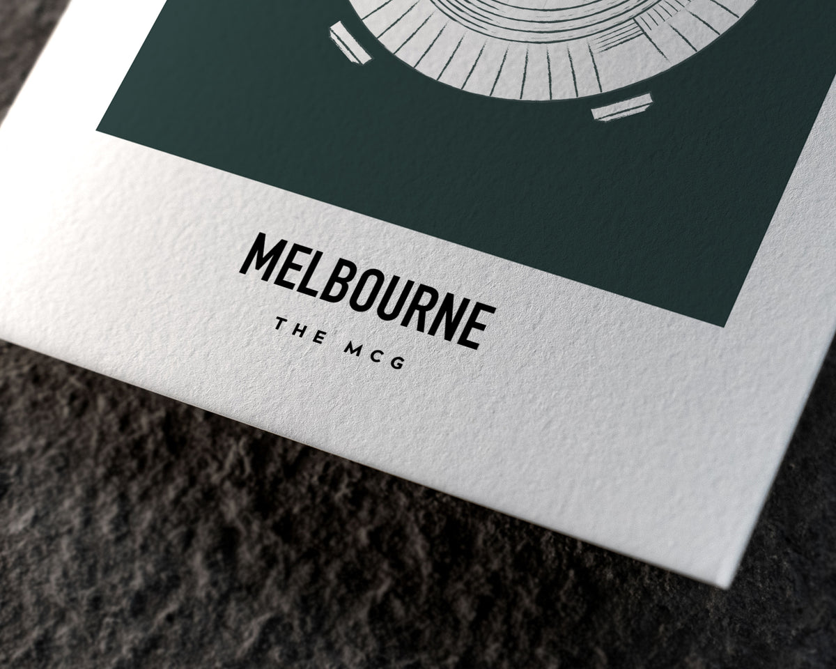 The MCG Melbourne Art Print