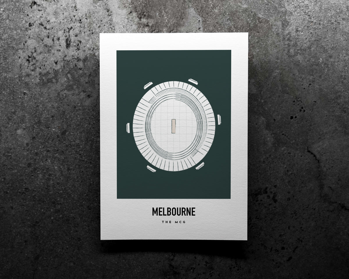 The MCG Melbourne Art Print