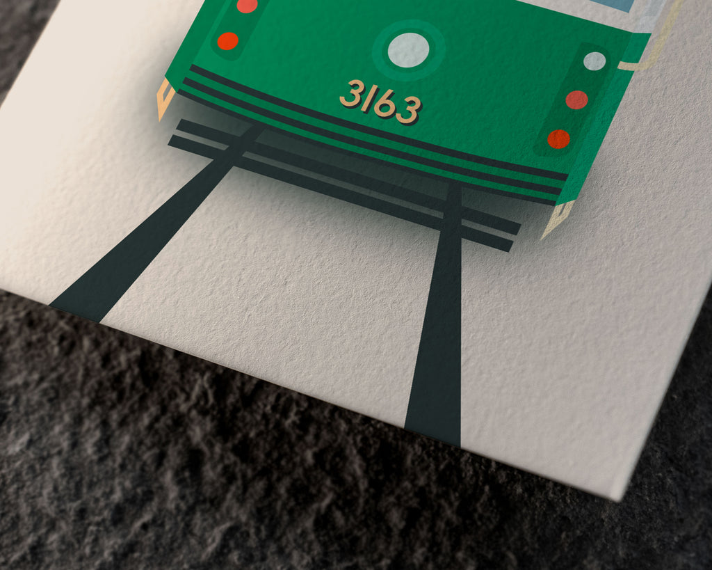 Create Your Own Melbourne Tram Local Business Art Print