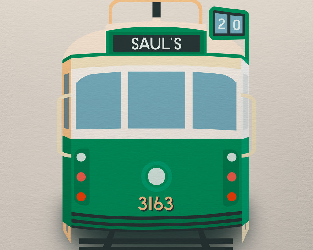 Create Your Own Melbourne Tram Local Business Art Print