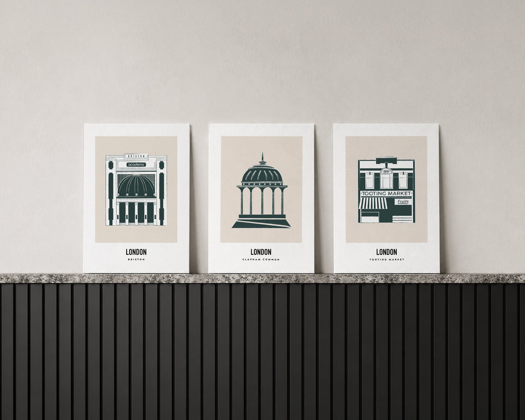 South London Trio Art Print Bundle
