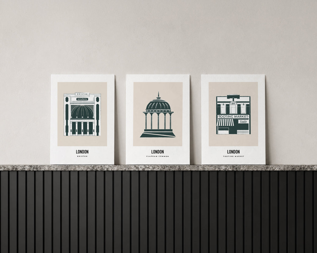 South London Trio Art Print Bundle
