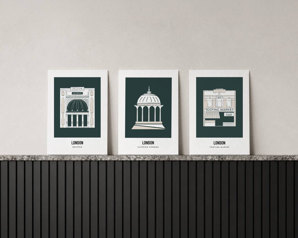 South London Trio Art Print Bundle